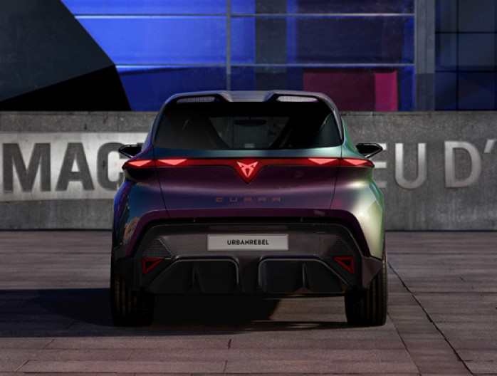 CUPRA Urban Rebel citadine électrique 2025 arrière