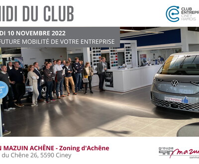 SAN Mazuin Midi du club des entreprises ciney hamois électrification