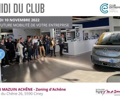 SAN Mazuin Midi du club des entreprises ciney hamois électrification
