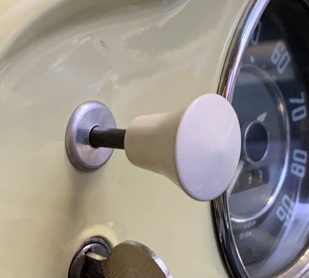Commande du choke sur une Volkswagen Coccinelle