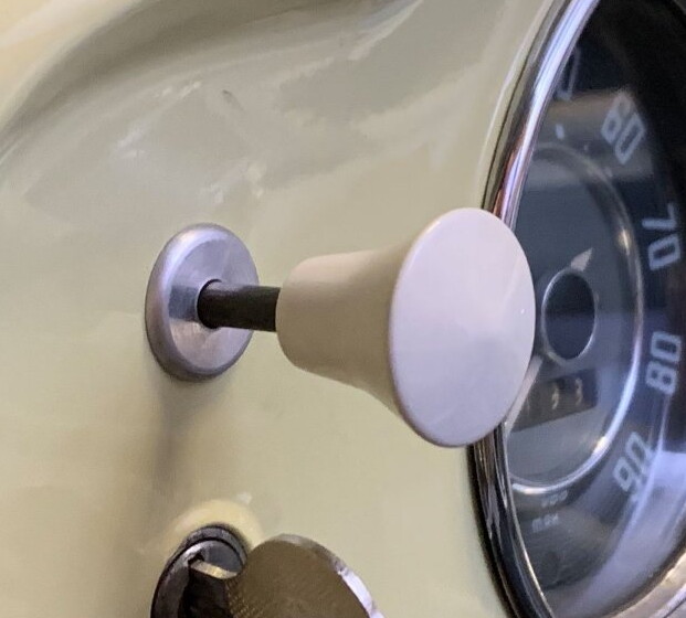 Commande du choke sur une Volkswagen Coccinelle