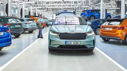 Véhicule en atelier Skoda